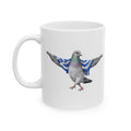 Customizable Astoria NYC Pigeon Mug | Greek Queens Bird Lovers Ceramic Coffee Cup