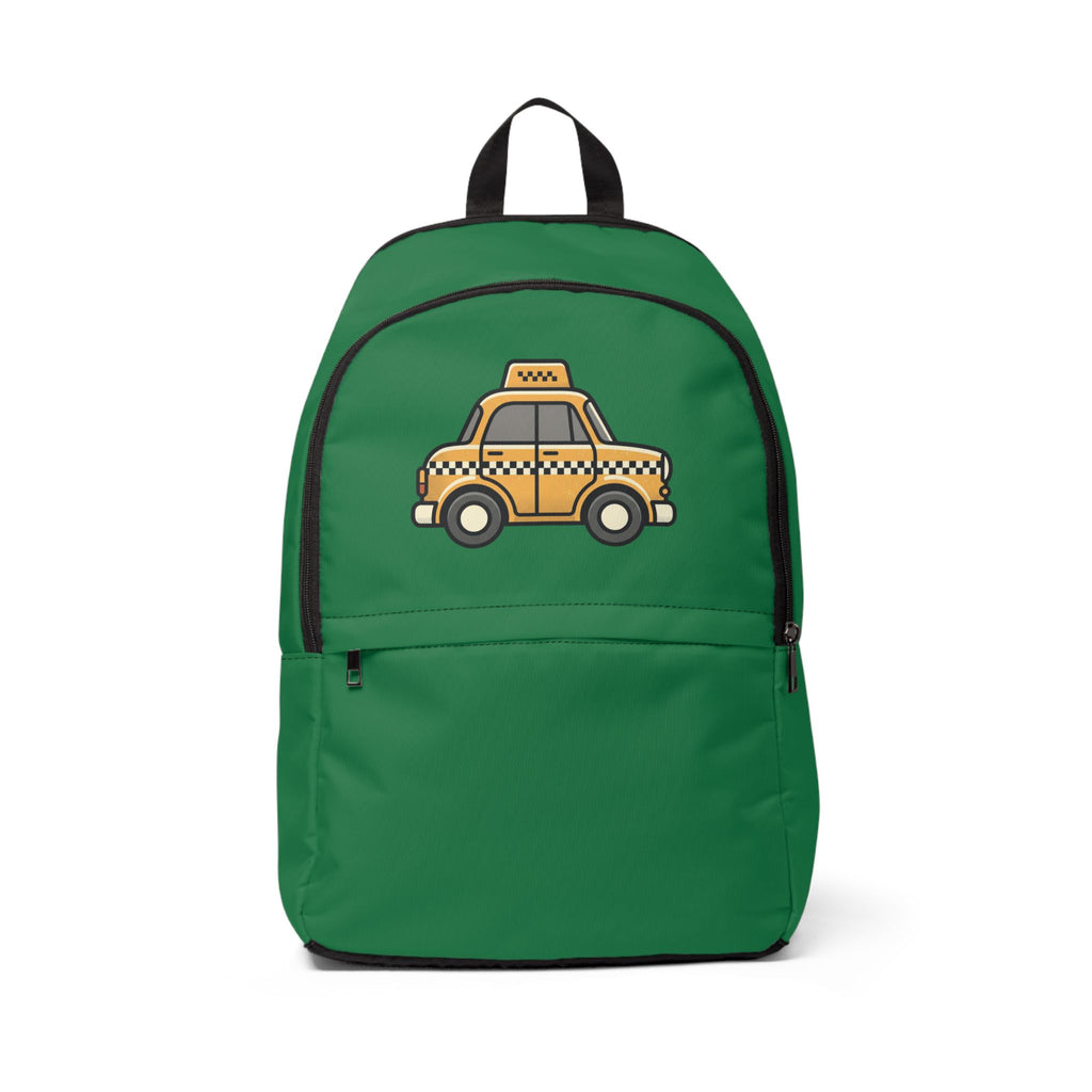 Taxi Cab NYC Kids Backpack — New York Cartoon Yellow Checkered Taxi Cab  Book Bag