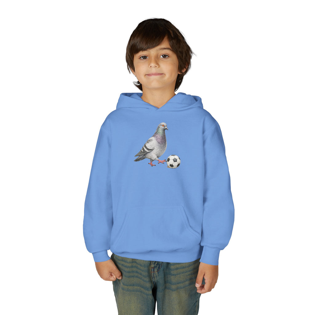 Sudadera con capucha personalizable de paloma de Corona NYC para niños | Sudadera con capucha para niños amantes de las aves y jugadores de fútbol de Nueva York