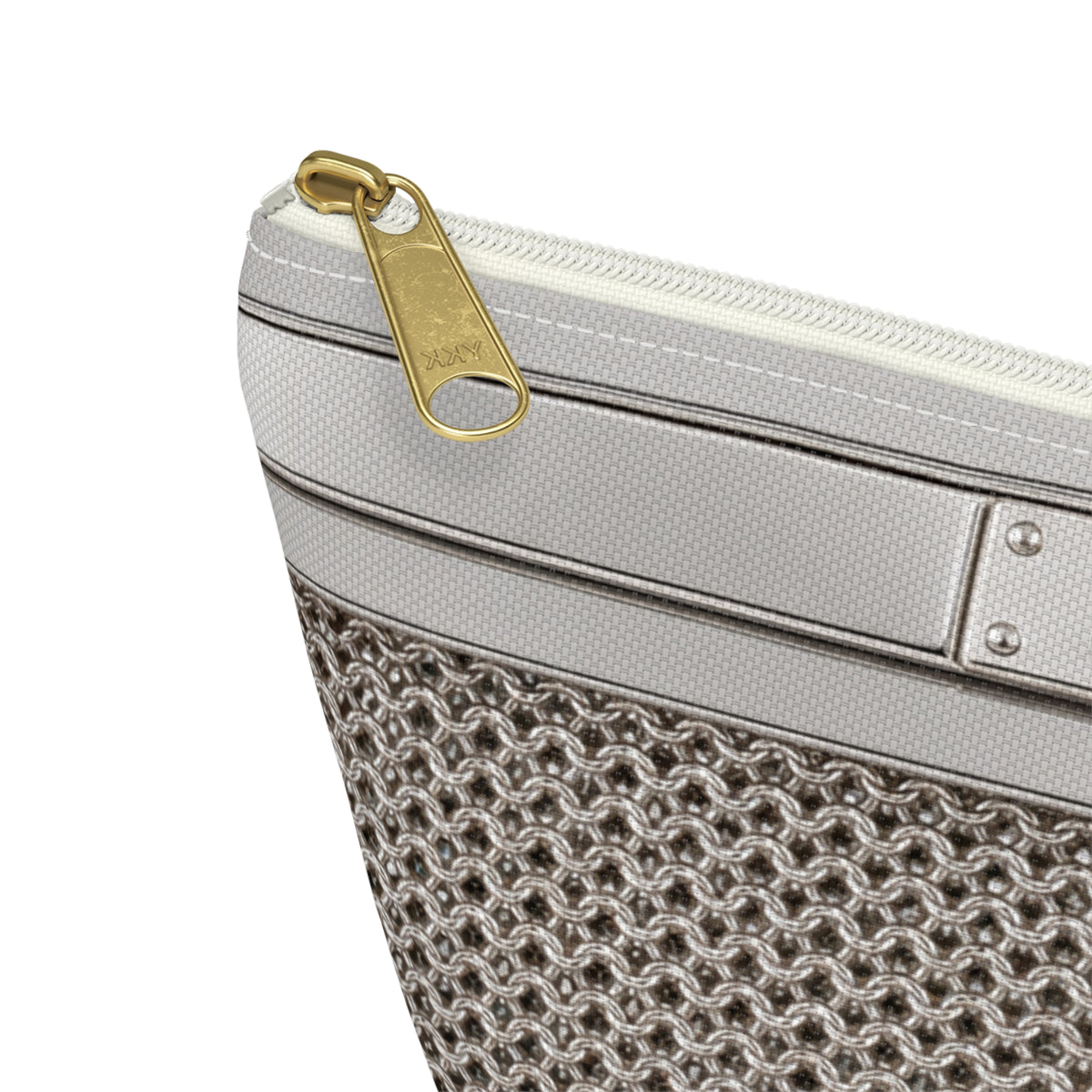 Canal Street Silver Makeup Bag —  T-Bottom Travel Bag