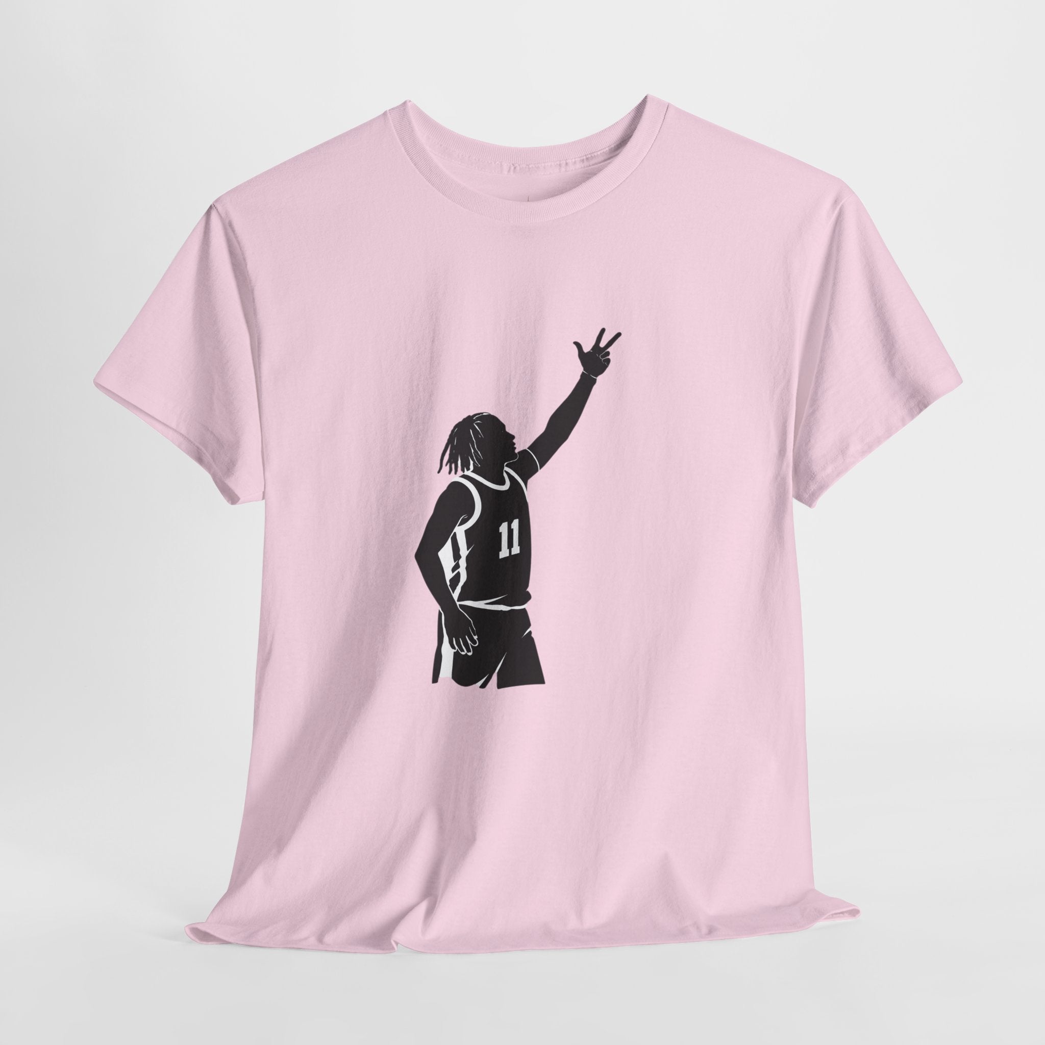 Customizable Jalen Brunson 3 Points Celly T-Shirt | New York Basketball Tee