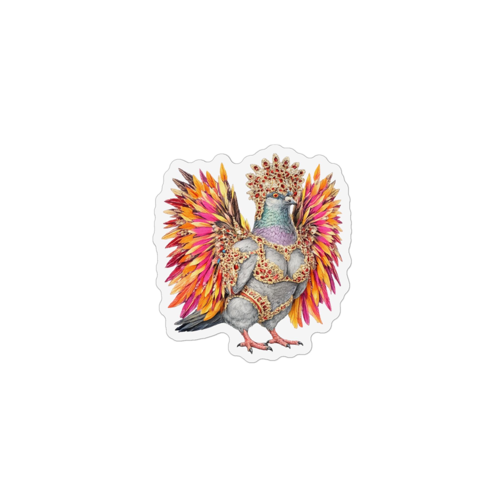 Flatbush NYC Pigeon Magnet | West Indian Day Parade Bird Lover Fridge Magnet