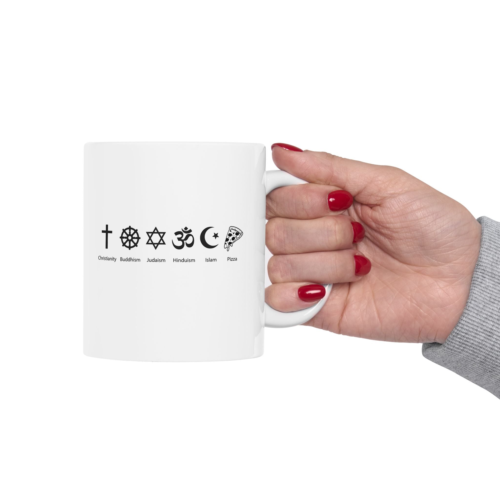 I Belive In Pizza Mug | Pizza Is My Religion Ceramic Mug