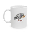 Customizable Arthur Avenue NYC Pigeon Mug | Cannoli Bird Lovers Ceramic Coffee Cup