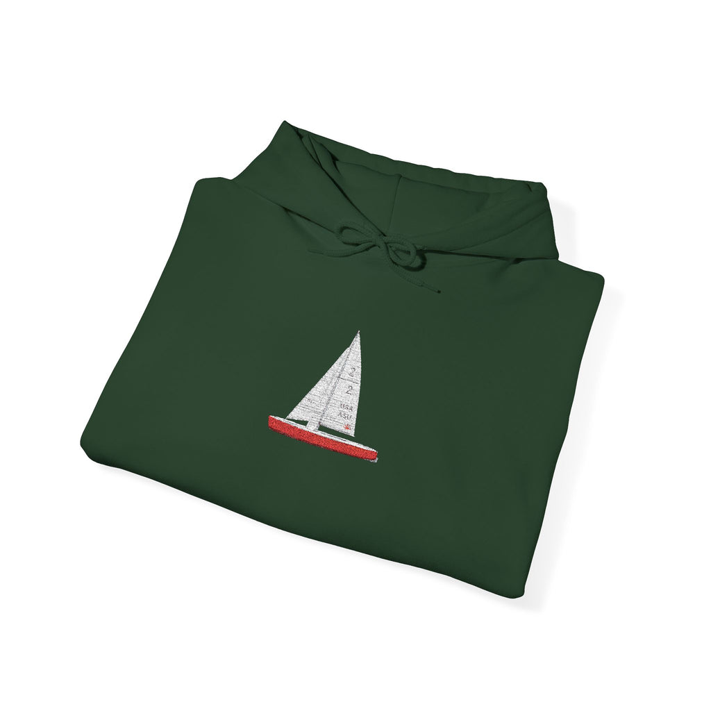 Sudadera con capucha unisex bordada de Central Park Model Sailboat NYC  Sudadera con capucha bordada de velero de Nueva York