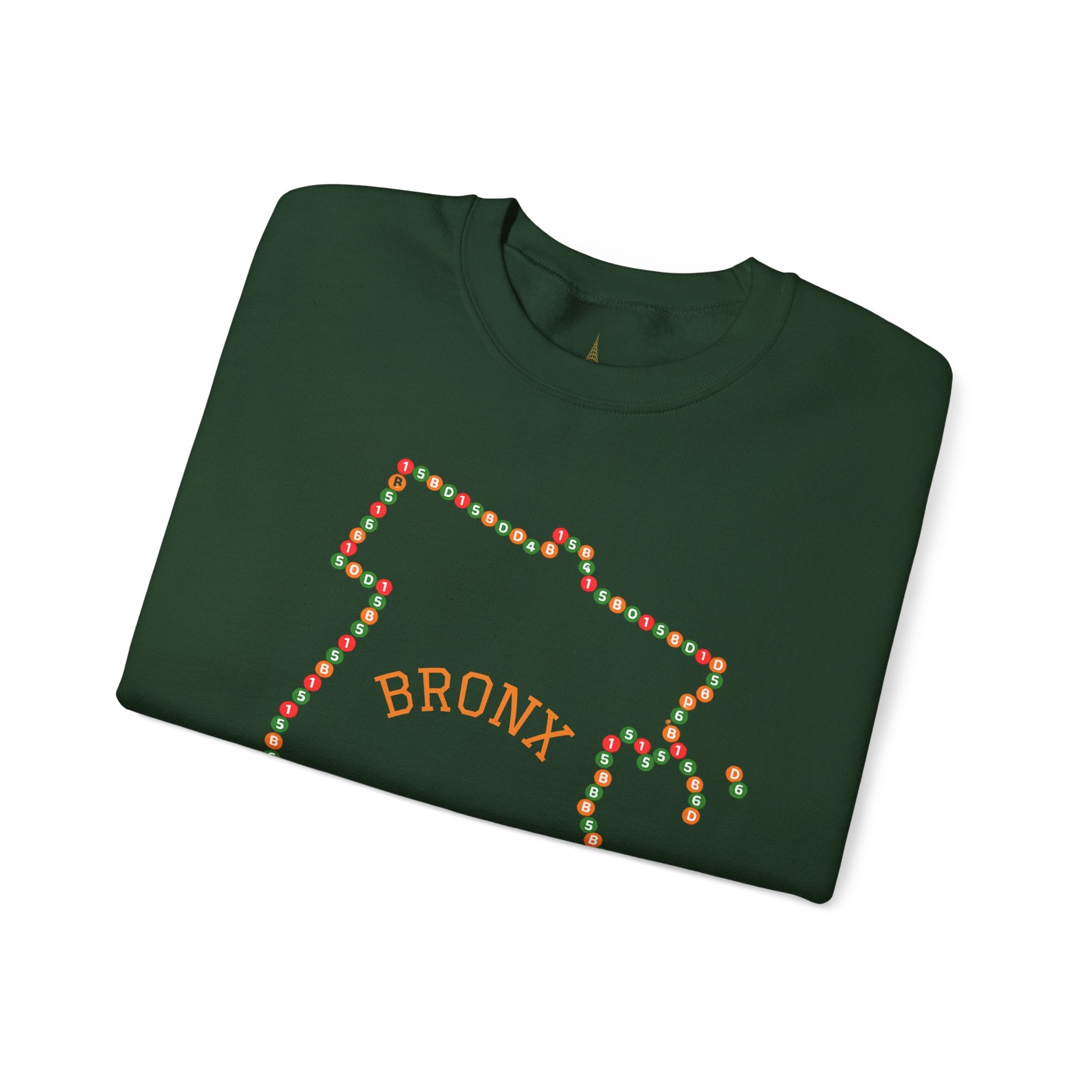 The Bronx Map Subway Signs Sweatshirt | NYC Crewneck Sweater