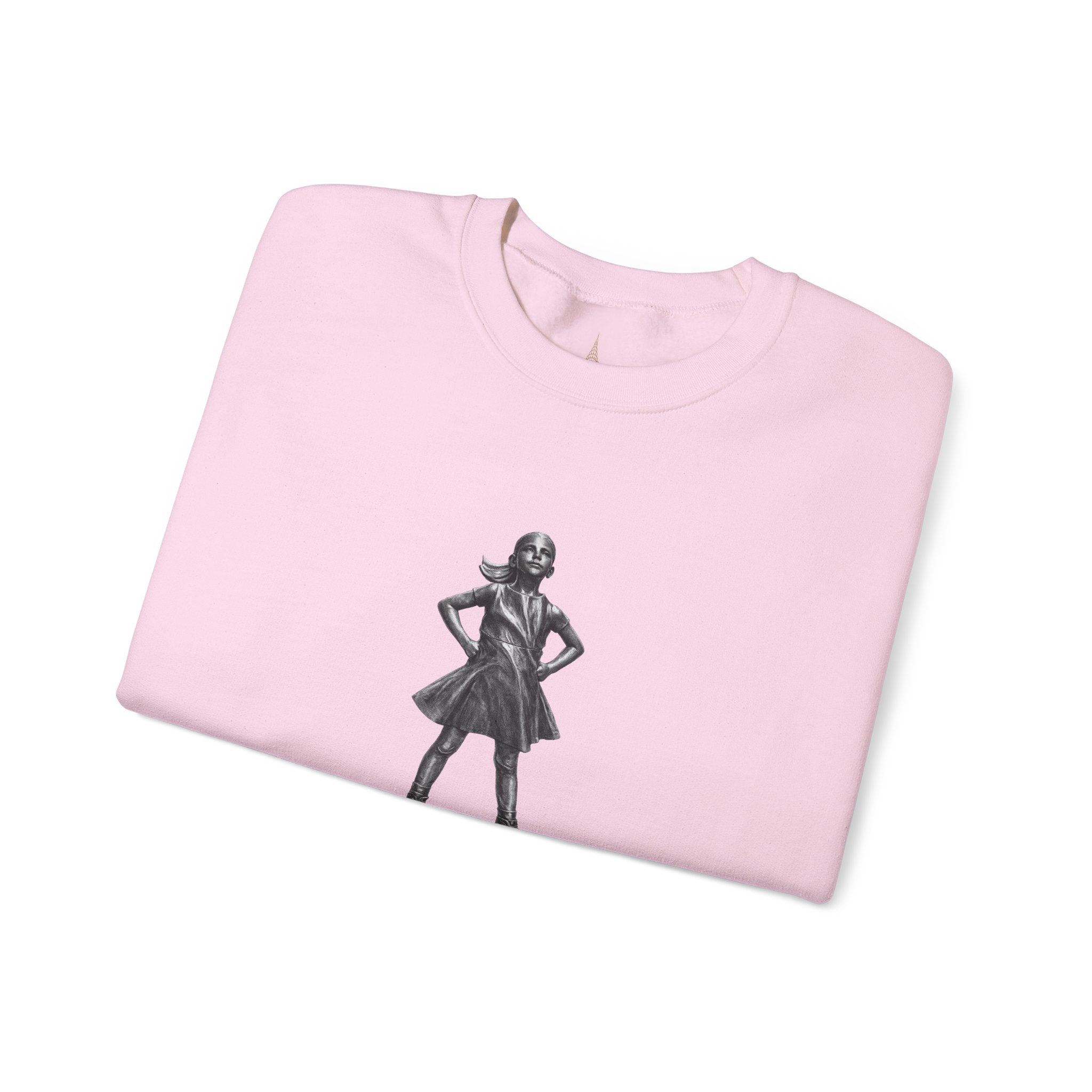 Sudadera con gráfico de la estatua Fearless Girl | Empoderamiento de Nueva York, Suéter con diseño feminista