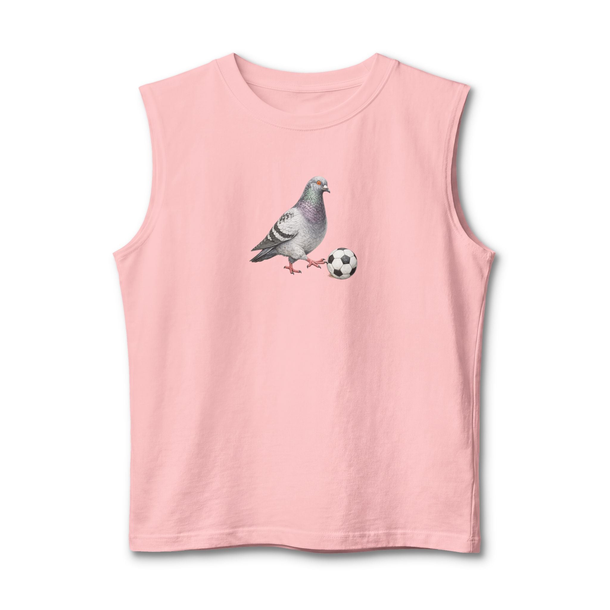 Customizable Corona NYC Pigeon Soccer Muscle Tank Top | Soccer Player Bird Lovers Tee