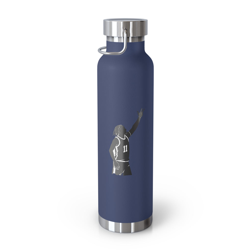 Customizable Jalen Brunson NYC 22oz Water Bottle | New York Basketball Fan Copper Vacuum Insulated