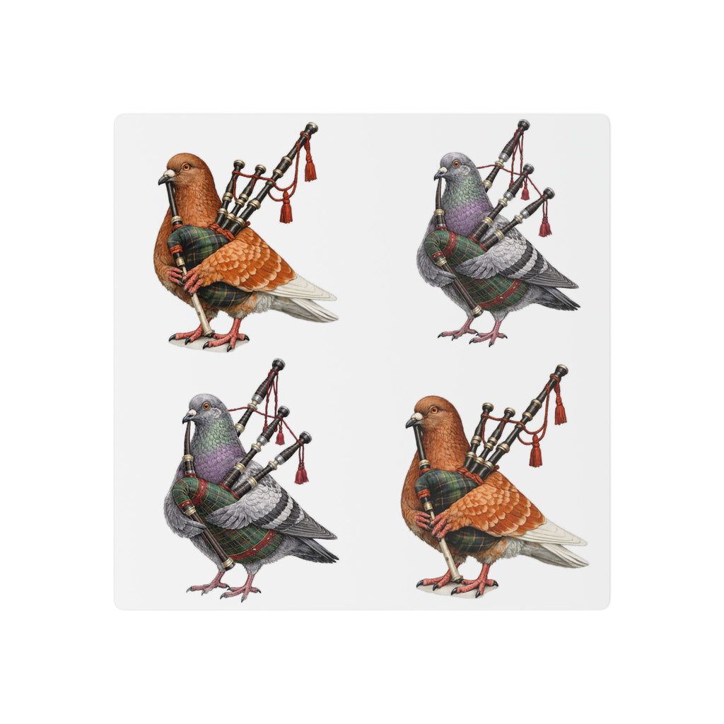 Woodlawn NYC Pigeon Temporary Tattoos | Irish St. Patrick's Day Parade Bagpipes Bird Lovers Tattoo Sheet Gift