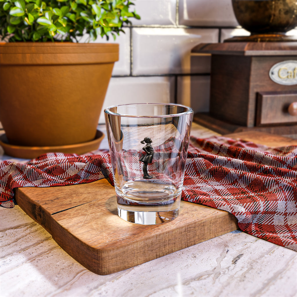 Vaso de chupito Niña Sin Miedo | Chupito feminista de cristal de 44 ml