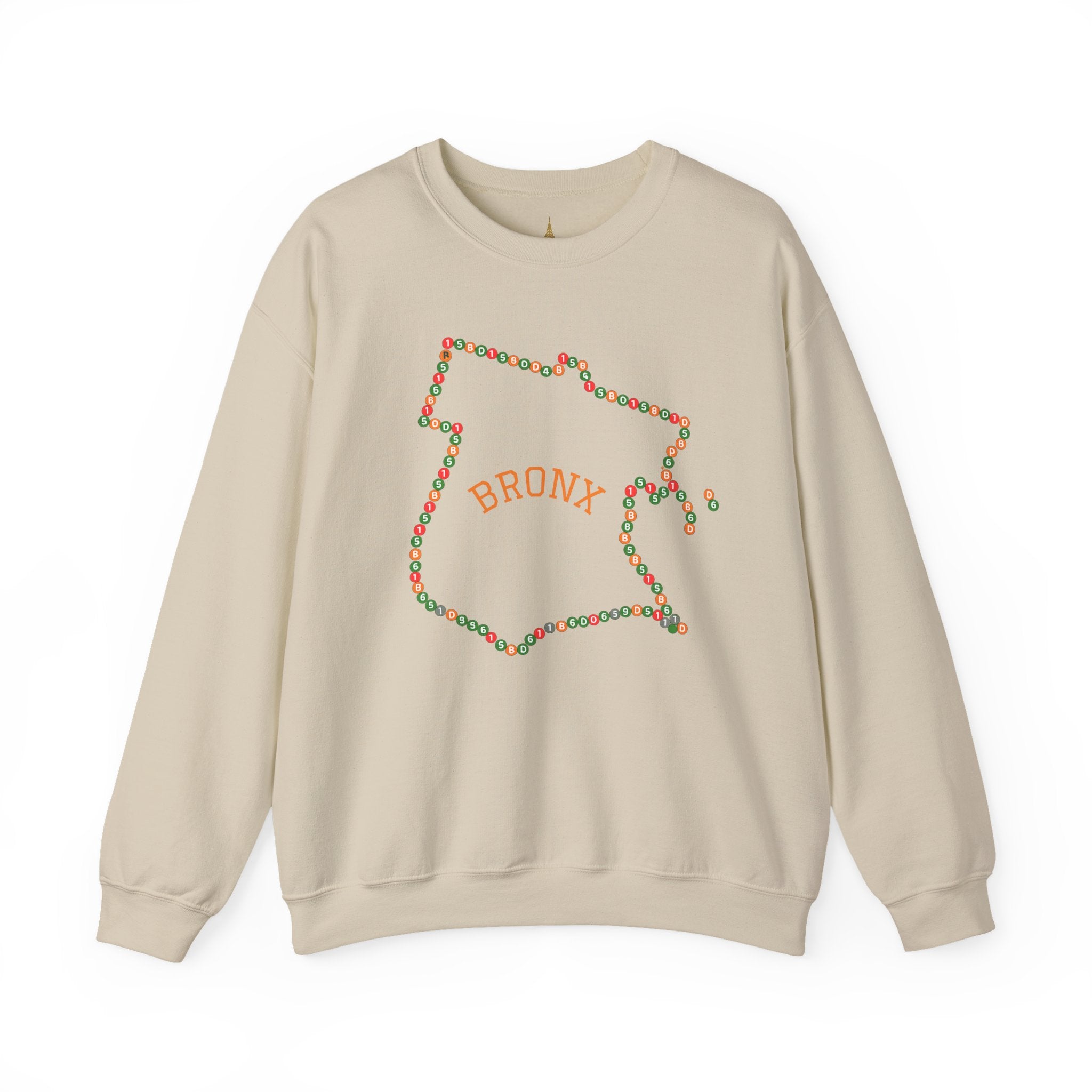 The Bronx Map Subway Signs Sweatshirt | NYC Crewneck Sweater