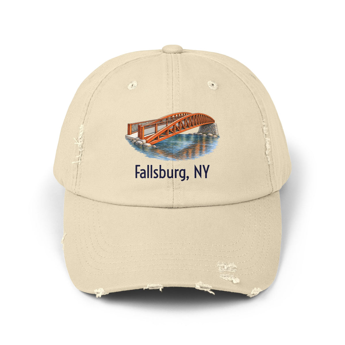 Neversink Crossing Distressed Cap — Fallsburg Catskills Upstate New York Hat