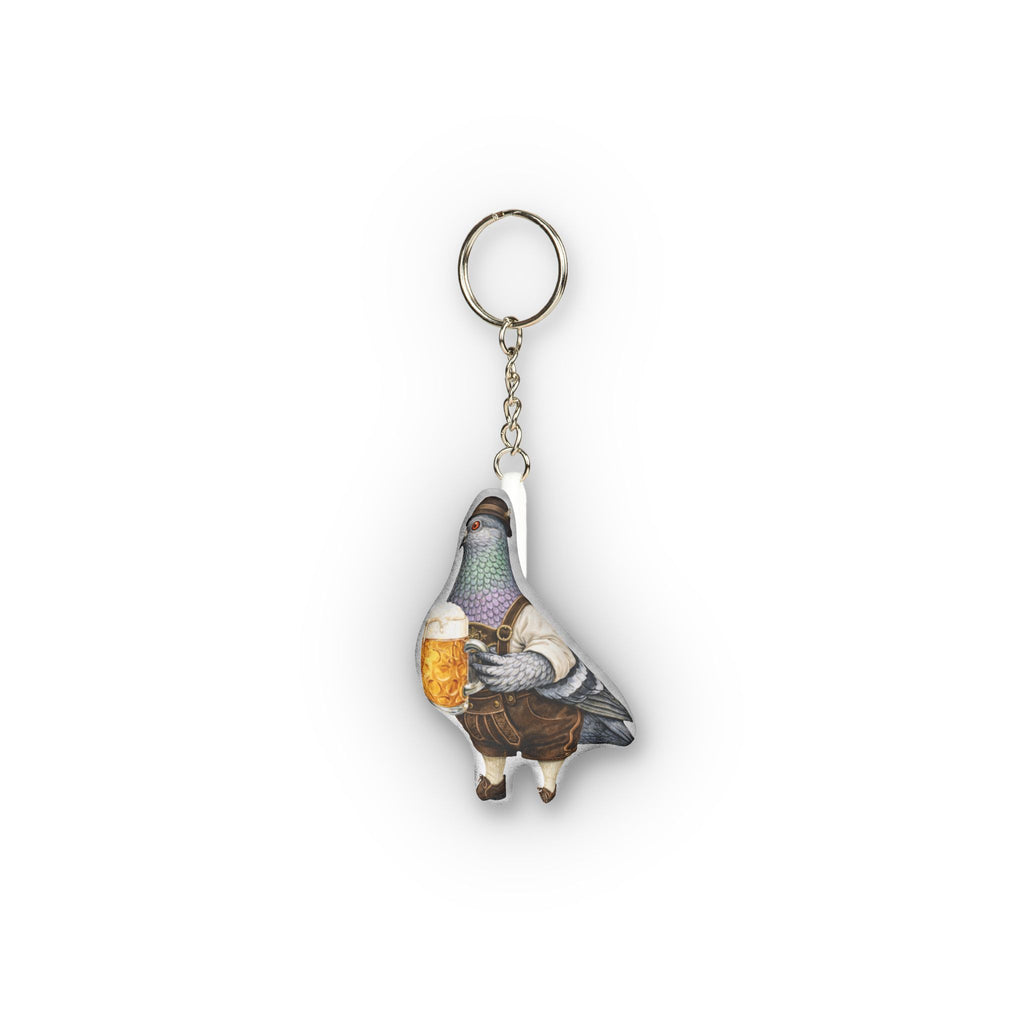 Yorkville NYC Pigeon Mini Plush Keychain | Bavarian Beergarden Bird Lovers Plushie Bag Charm