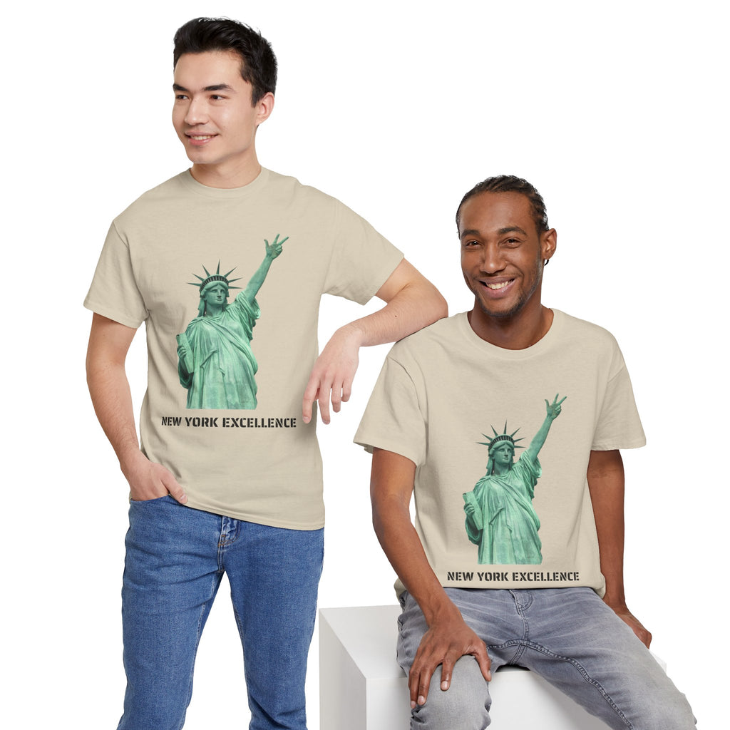 New York Excellence Three Points T-Shirt | Statue of Liberty Jalen Brunson NYC Basketball Tee