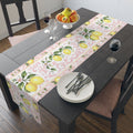 Little Italy Amalfi Pink with Lemon 4 Table Runner – Mediterranean Dining Decor