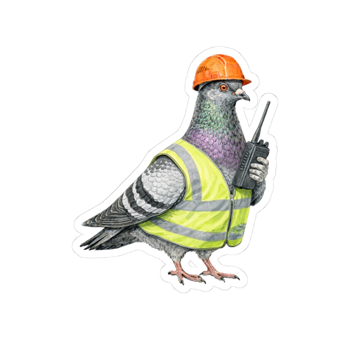 Red Hook NYC Pigeon 3" x 3" Sticker