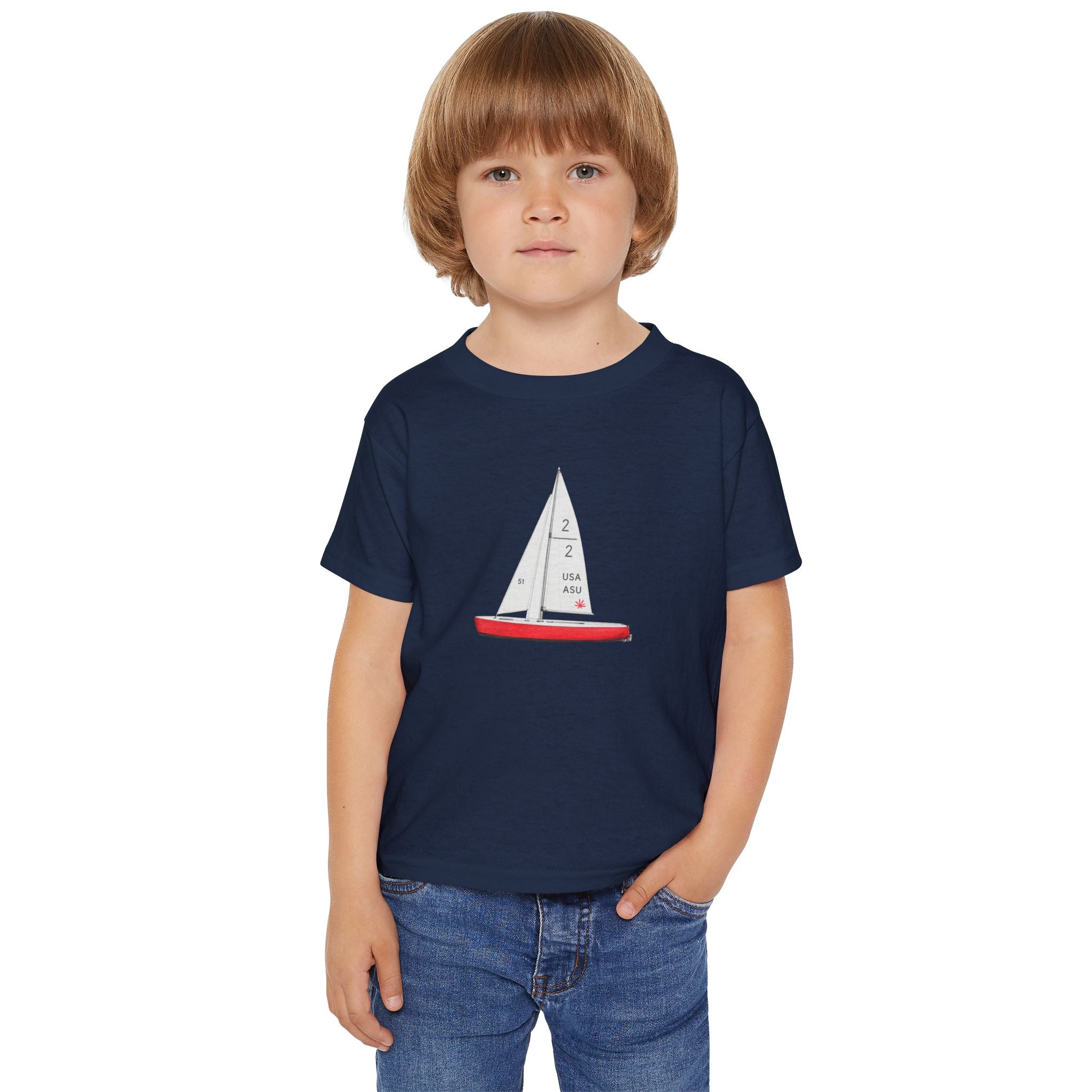 Central Park Model Sailboat NYC Kids Toddler T-Shirt — Sailboat Graphic Childrens Tee