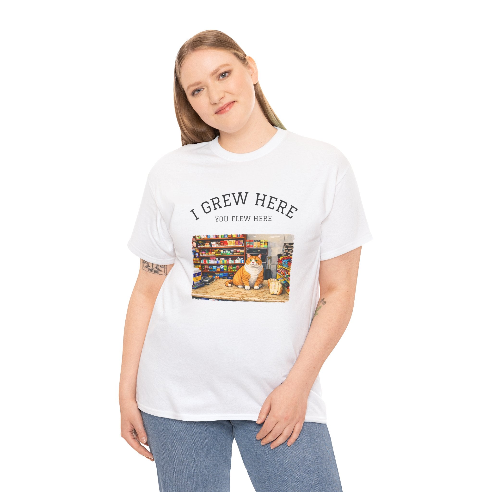 Bodega Cat T-Shirt | I Grew Here You Flew Here NYC Tee