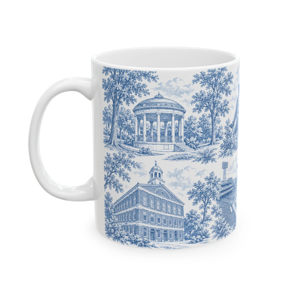 Boston Blue Toile de Jouy Ceramic Mug (11oz)