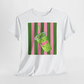 Iced Matcha Tea T-Shirt — Pink and Green Tea Graphic Tee
