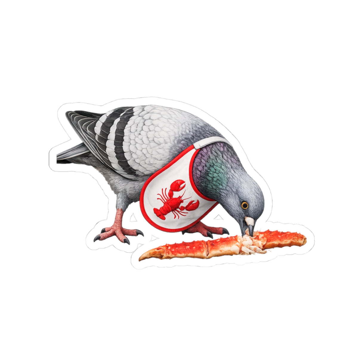 City Island NYC Pigeon 3" x 3" Sticker
