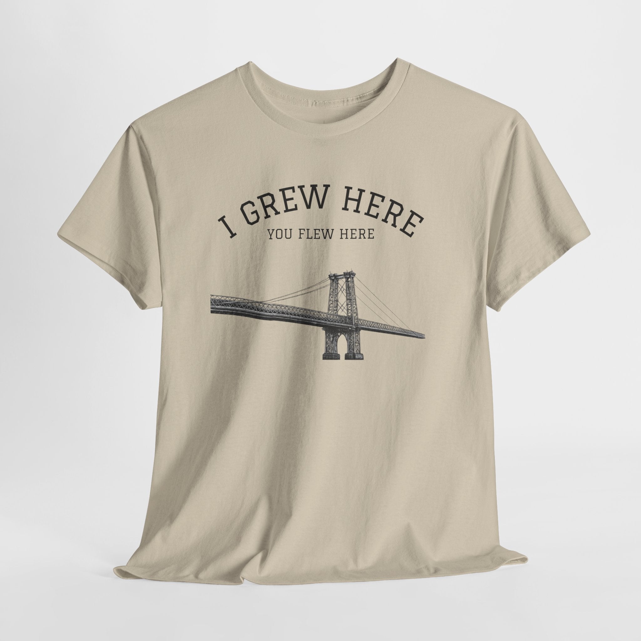 Williamsburg Bridge T-Shirt | I Grew Here You Flew Here Brooklyn NYC Tee