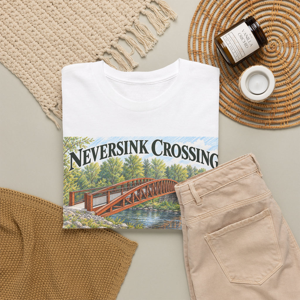 Neversink Crossing Fallsburg NY Scenic Bridge T-Shirt
