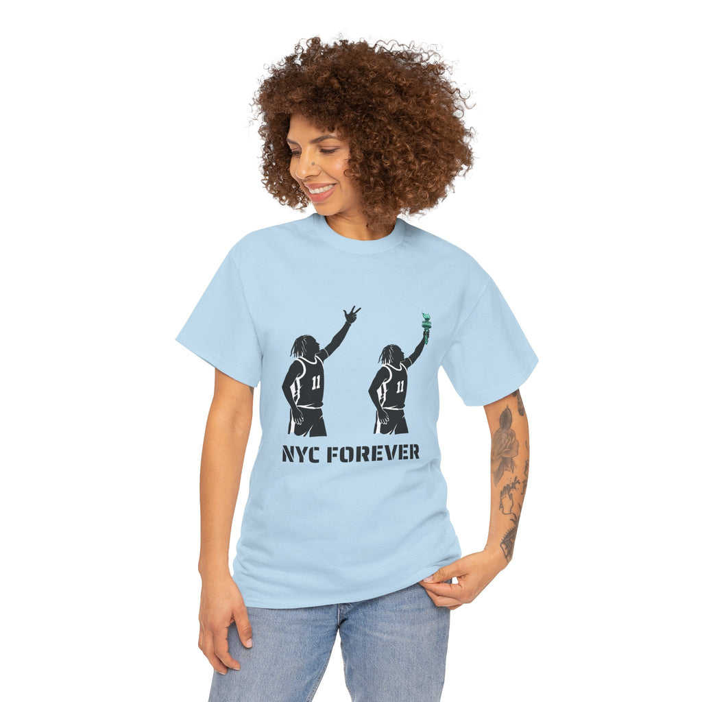 New York Basketball Jalen Brunson Tee | NYC Icons Statue of Liberty T-shirt