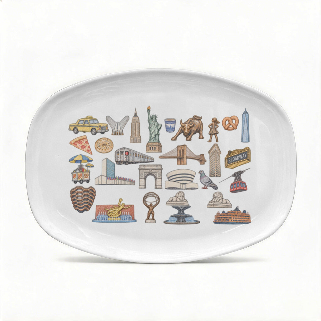 Icons of New York Melamine Bagel Tray