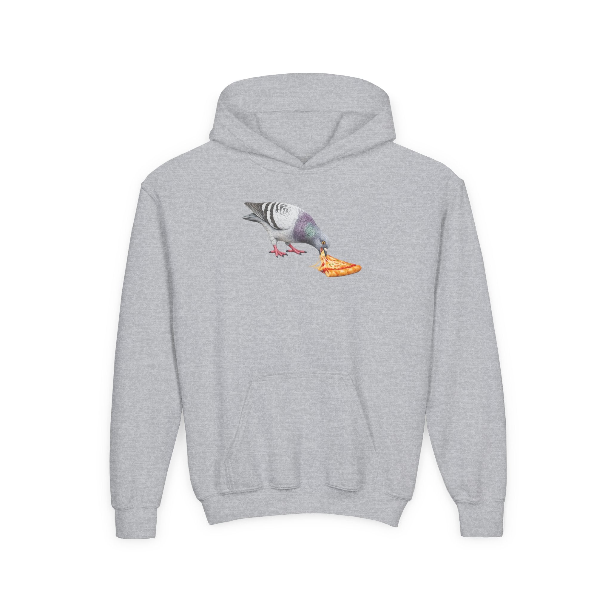 Customizable Little Italy NYC Pigeon NYC Kids Hoodie | New York Pizza Lover Bird Lovers Childrens Hooded Sweatshirt