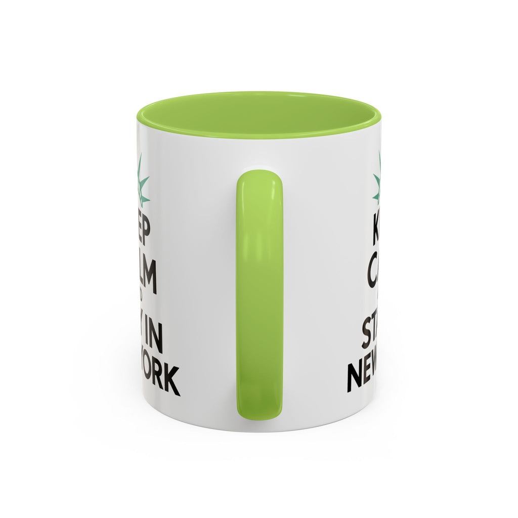 Keep Calm and Stay in New York Accent Coffee Mug 11oz + 15oz