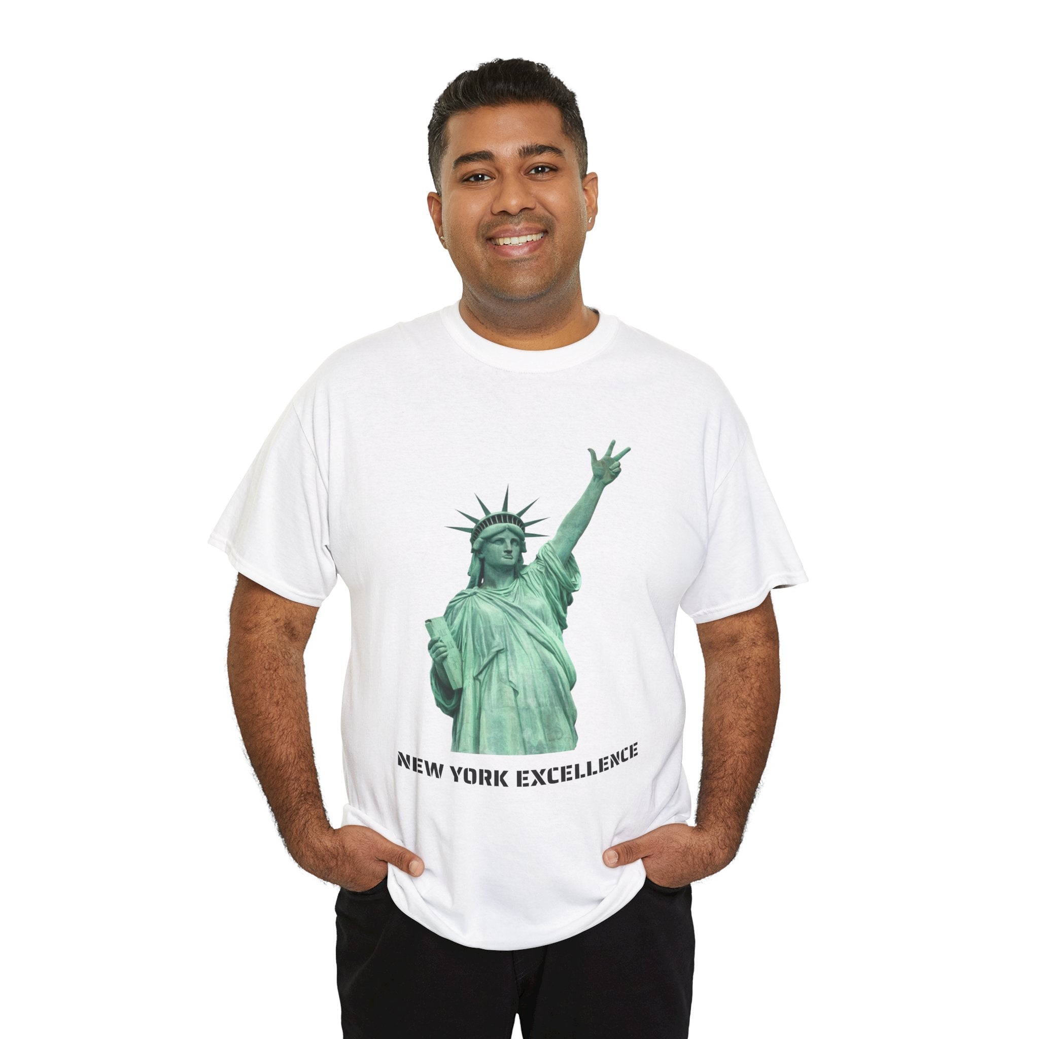 New York Excellence Three Points T-Shirt | Statue of Liberty Jalen Brunson NYC Basketball Tee