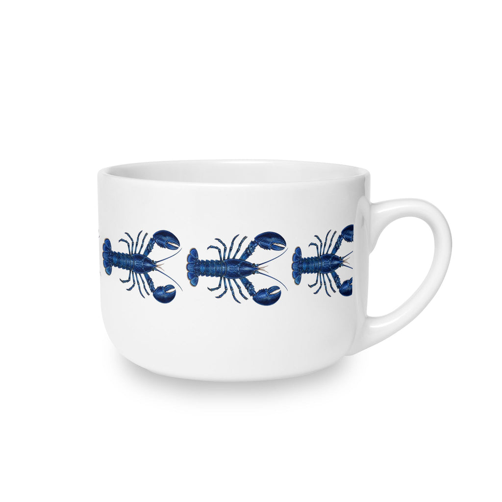 Hamptons Blue Lobster Bisque 25oz Ceramic Soup Bowl