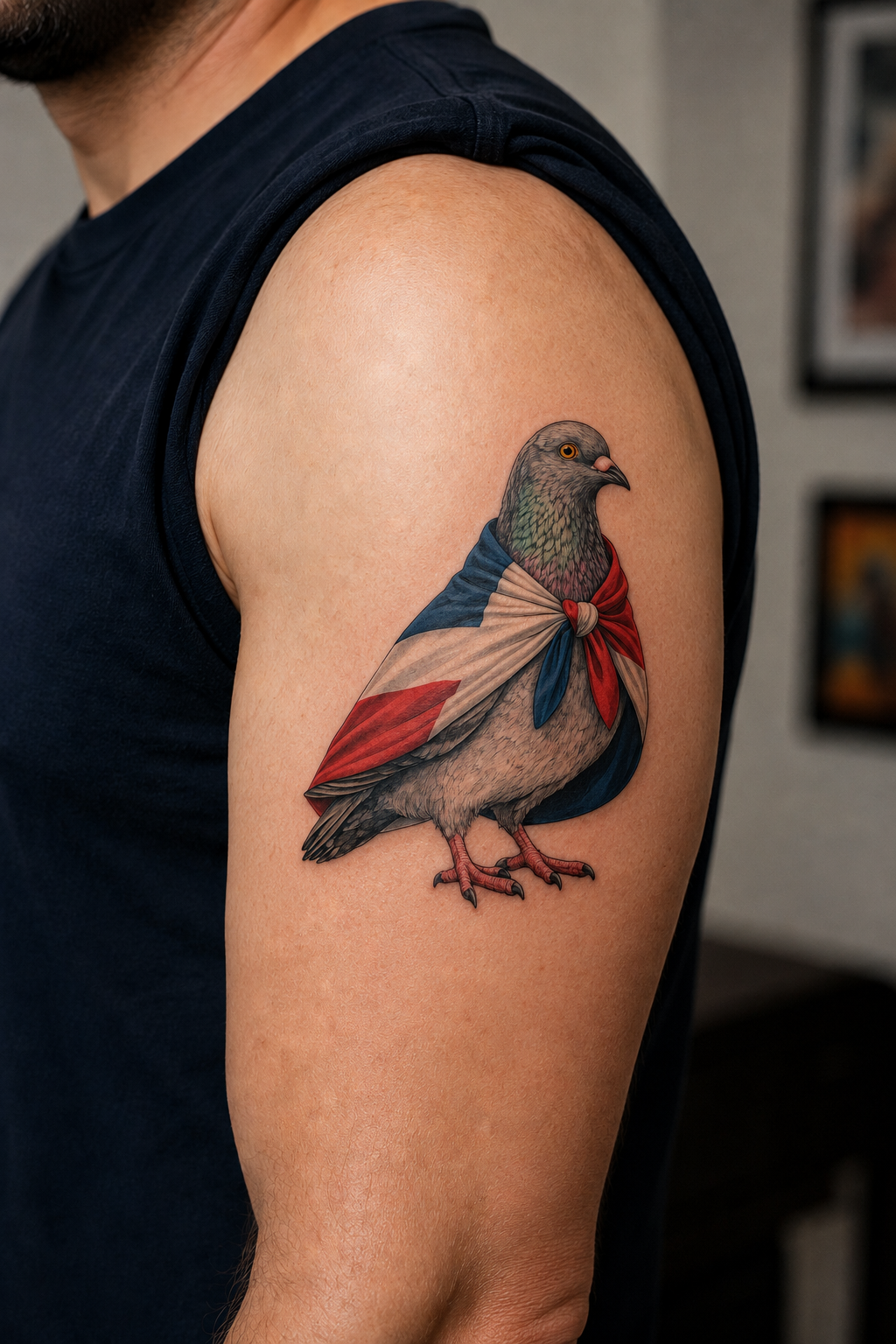 Washington Heights NYC Pigeon Temporary Tattoos | Puerto Rican Day Parade Bird Lovers Tattoo Sheet