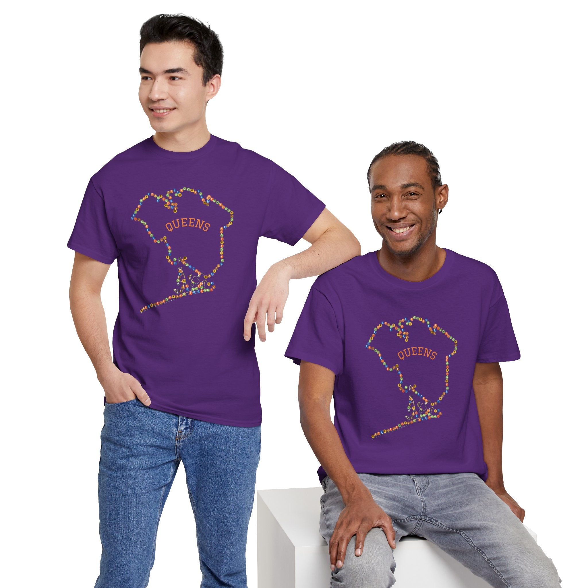 Queens Map Subway Signs T-Shirt | NYC Subway Tee