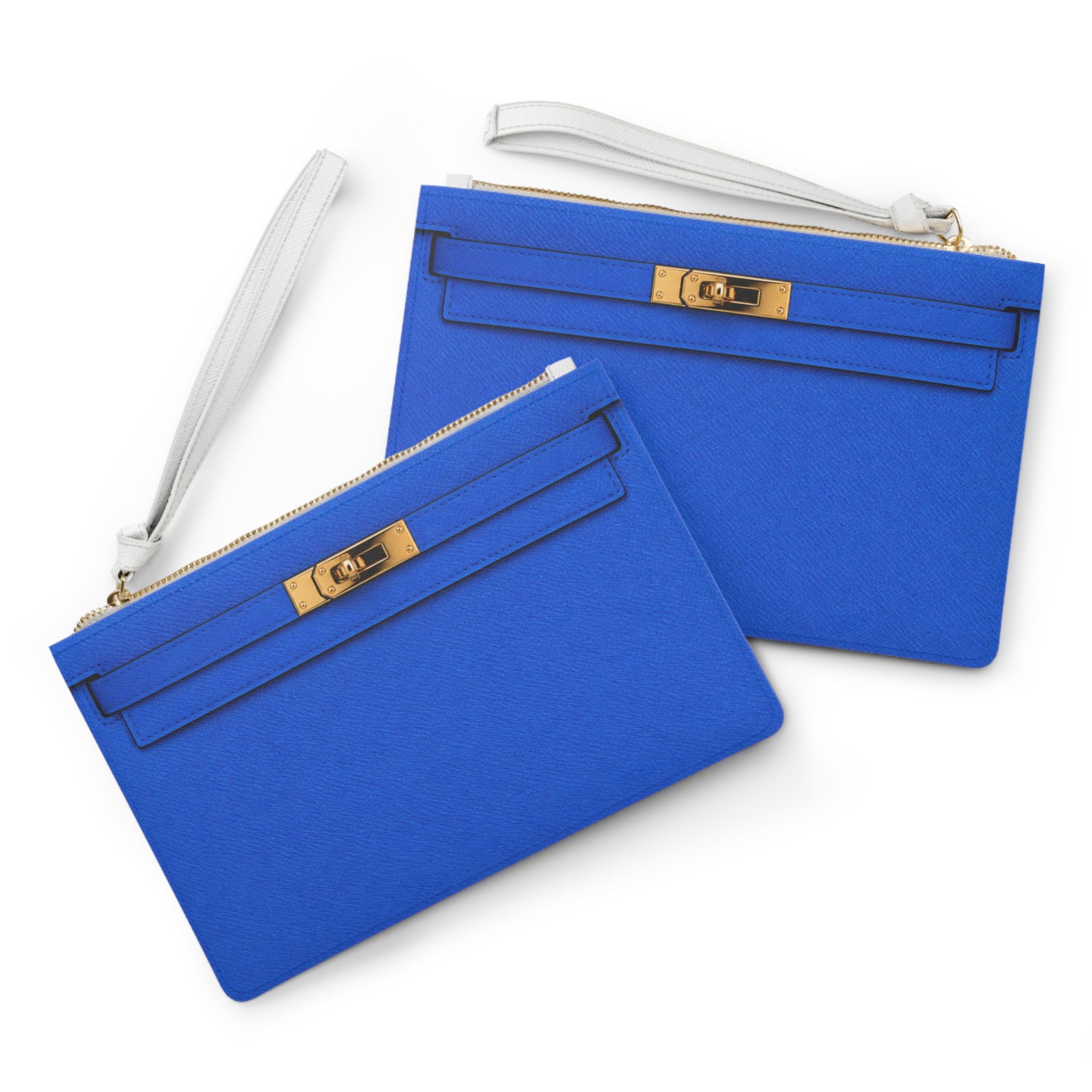 Canal Street Blue Clutch Bag — Elegant Wristlet Purse for Evening & Gifts