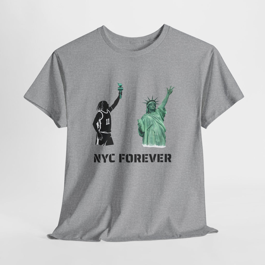 New York Forever Basketball Tee | Jalen Brunson Statue of Liberty T-Shirt