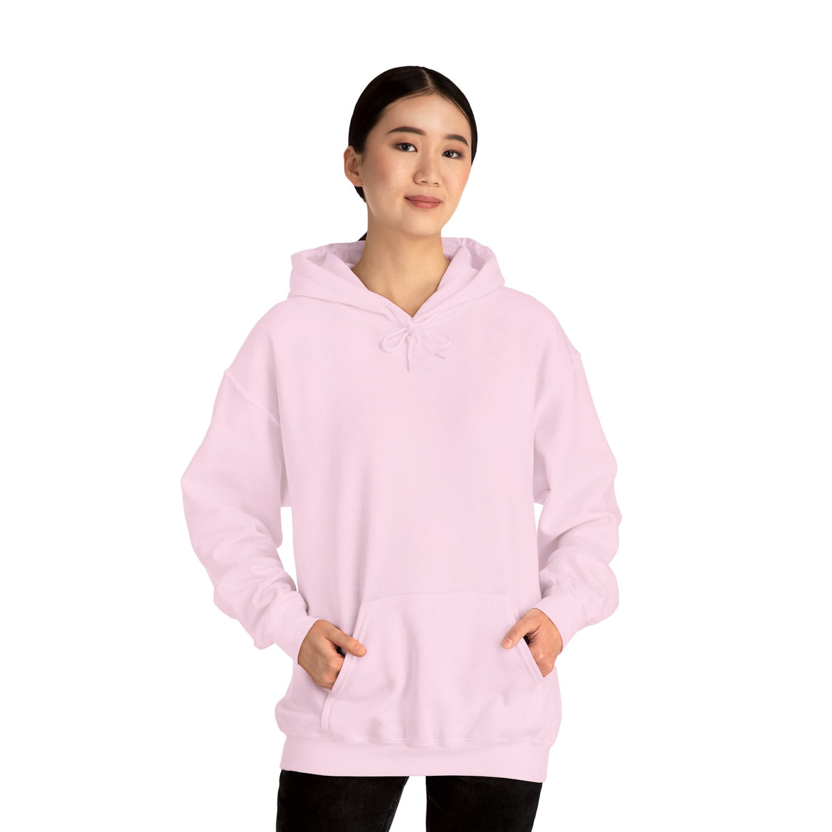Lawrence Girl Hoodie – Retro Pink Wave Back Print Hooded Sweatshirt