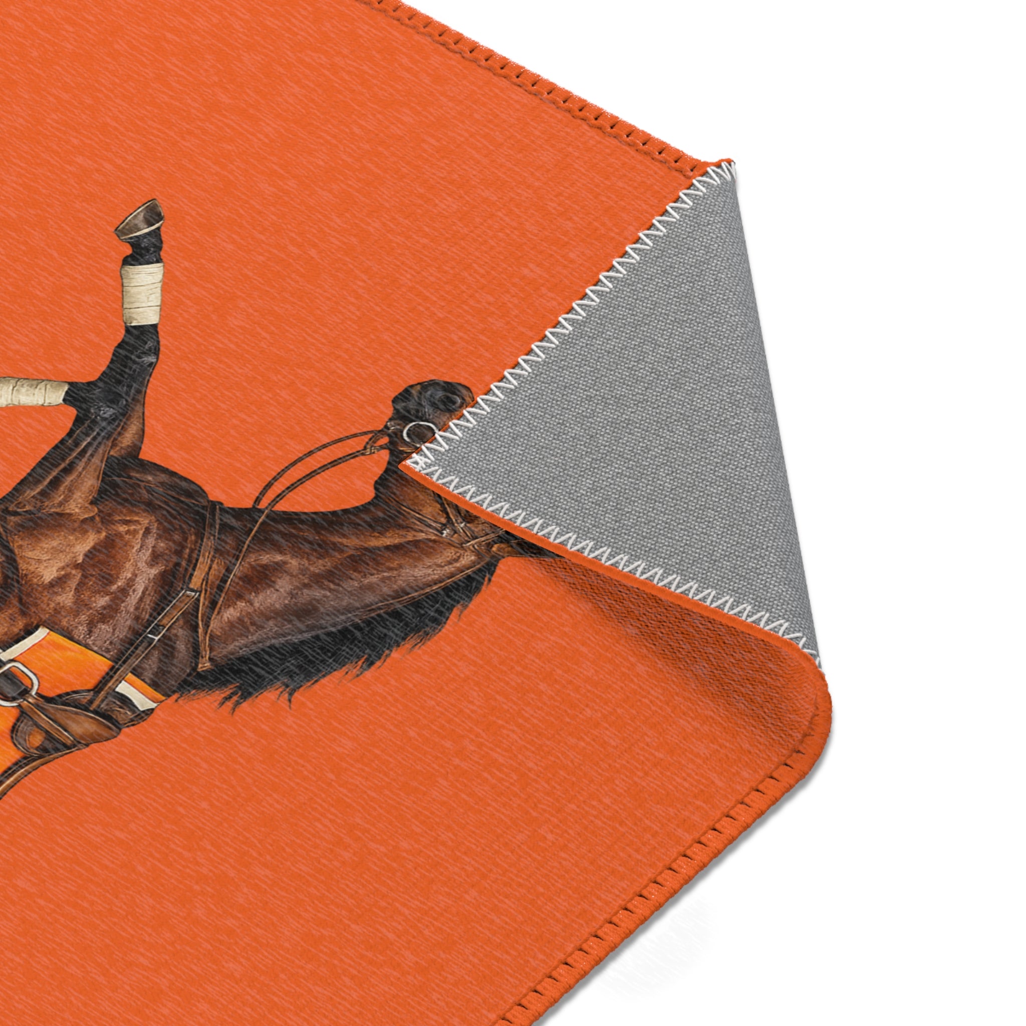Ozone Park Horse Racing Area Rug – Decorative Floor Mat