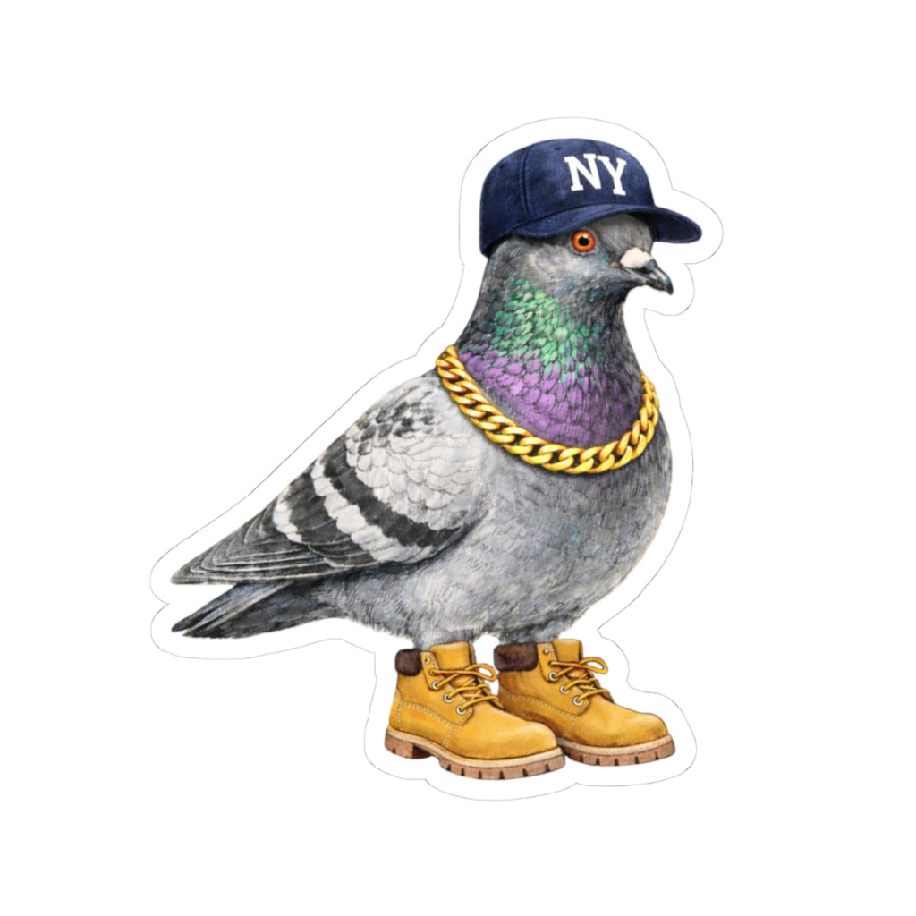 Bronx NYC Pigeon 3" x 3" Sticker