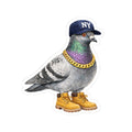 Bronx NYC Pigeon 3" x 3" Sticker