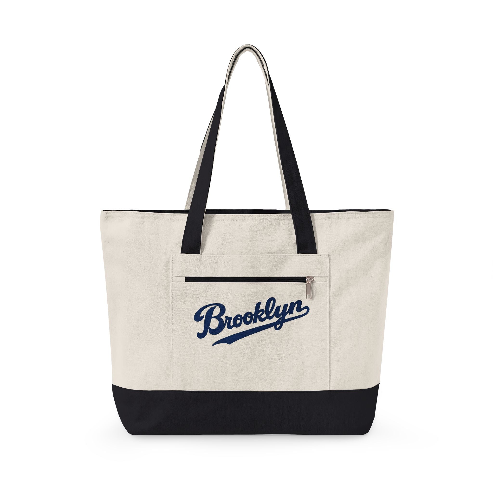 Brooklyn Canvas Tote — Zippered Market Bag