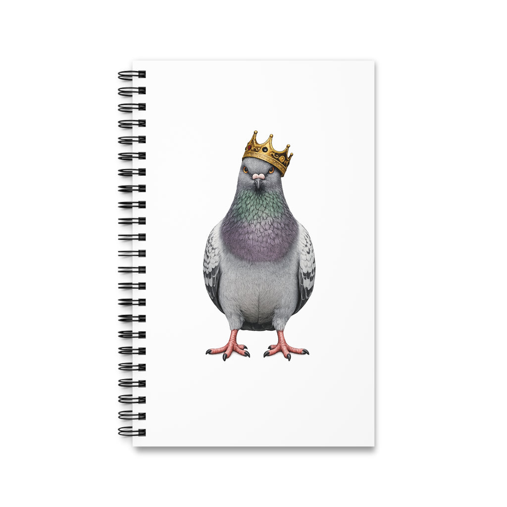 Customizable Bed-Stuy NYC Pigeon Spiral Journal | Bird Lovers Notebook