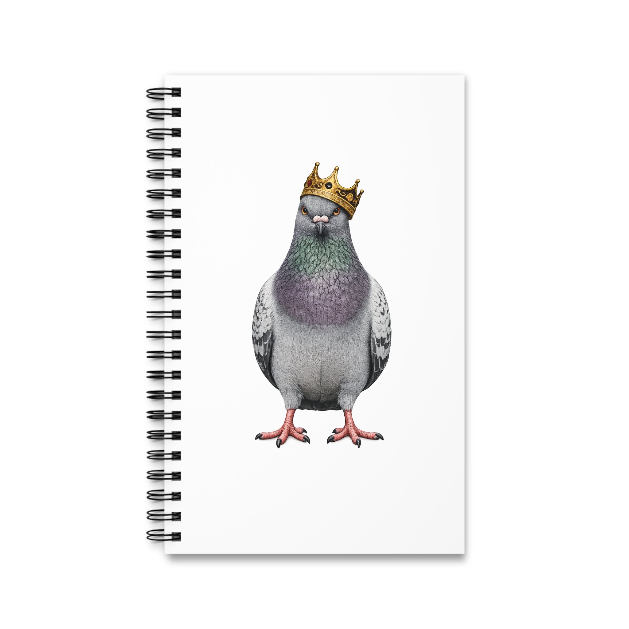 Customizable Bed-Stuy NYC Pigeon Spiral Journal | Bird Lovers Notebook
