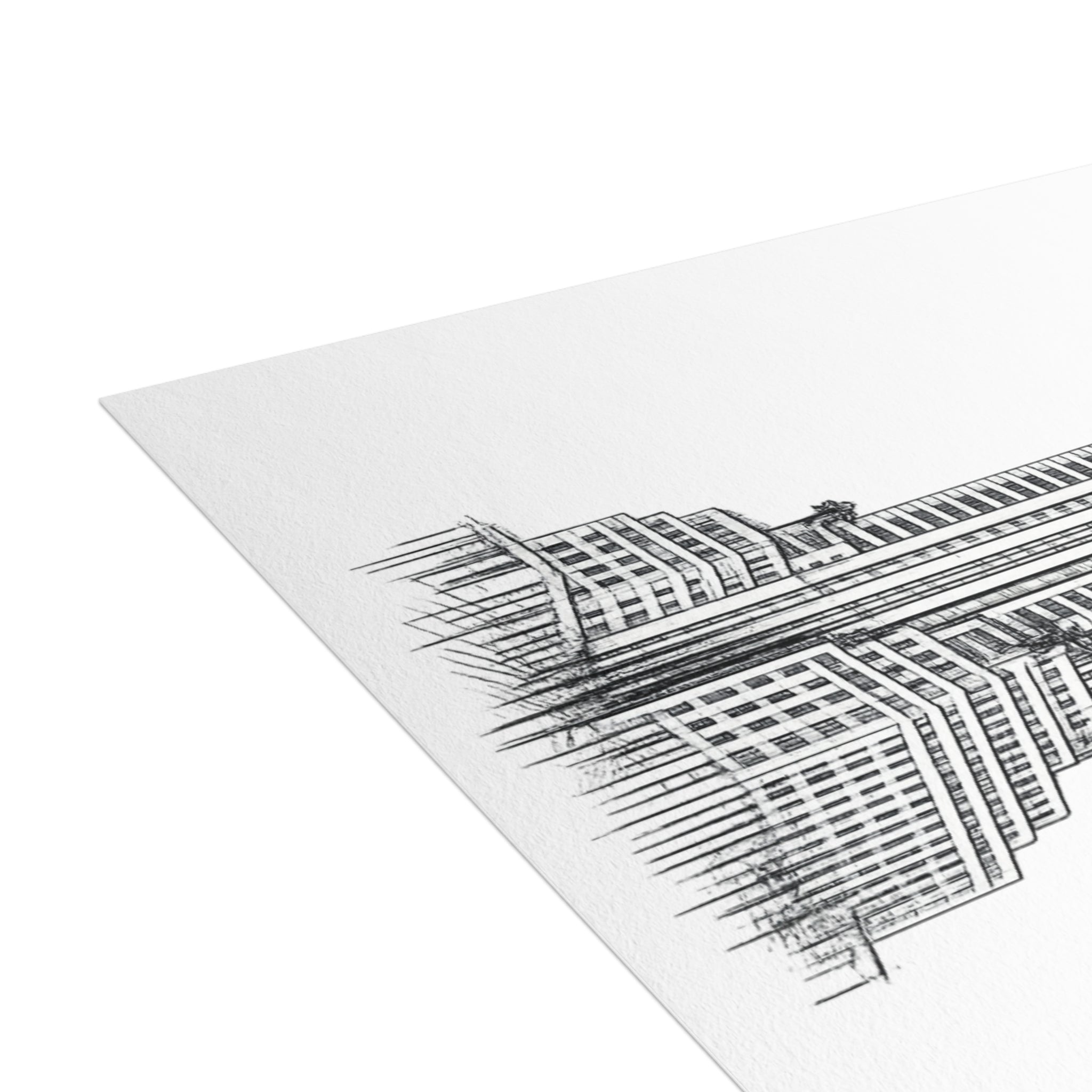 Chrysler Building Postcard Set — Architectural Sketch Postcard Bundle