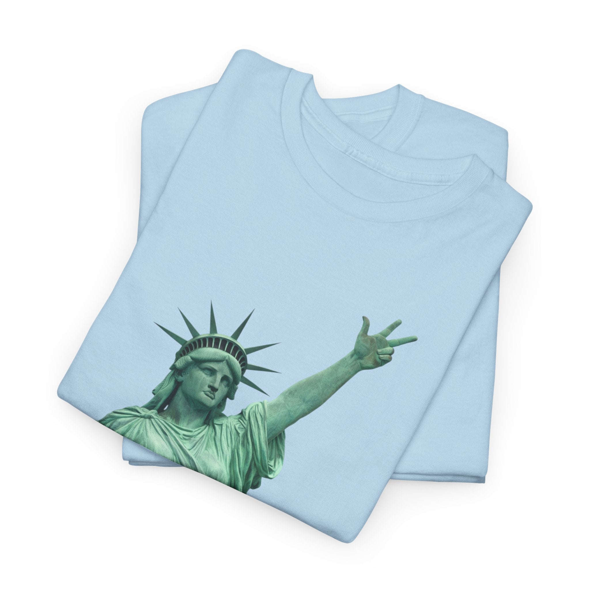 Arena Takeover Statue of Liberty Three Points T-Shirt | NYC Jalen Brunson Basketball 3 Point Shot Tee