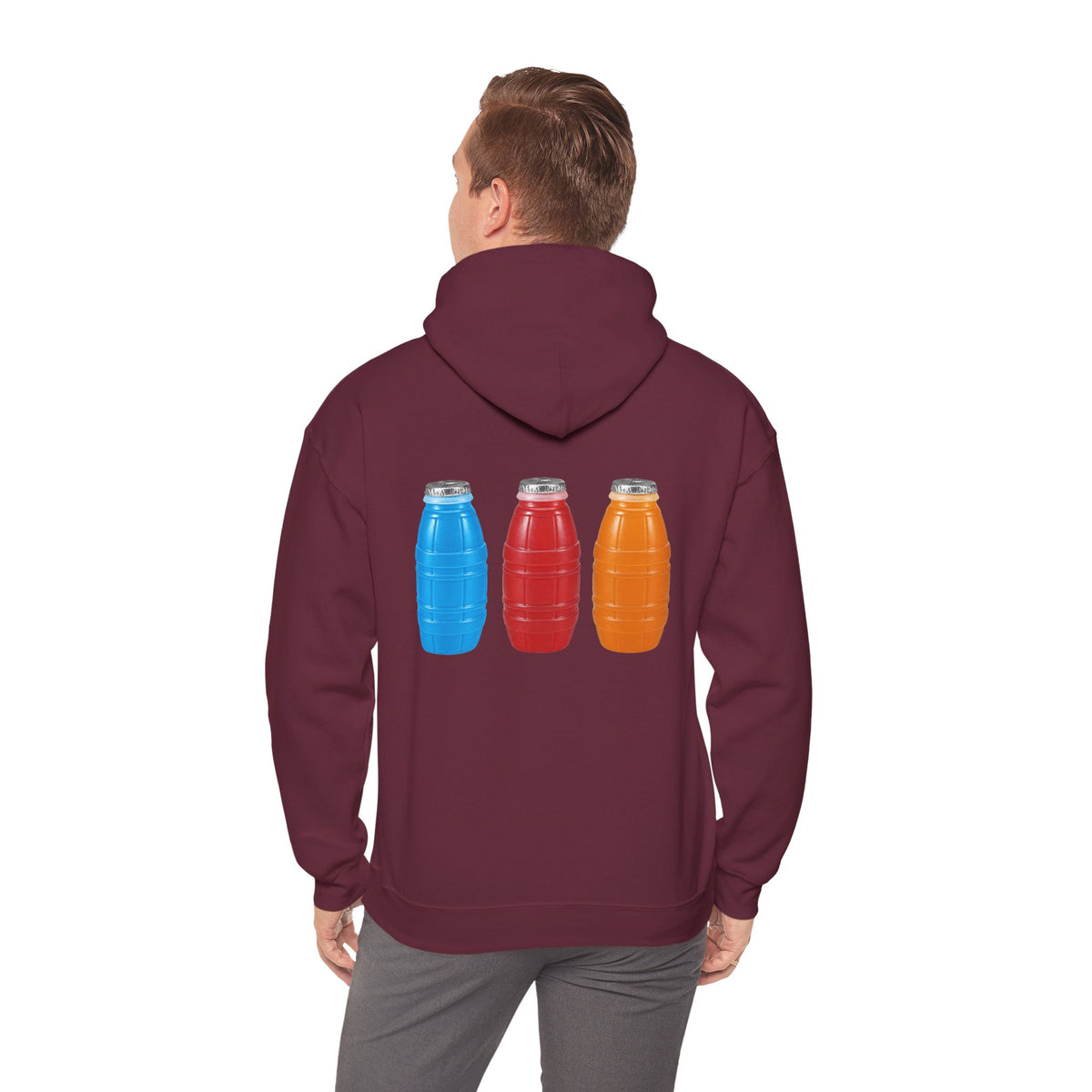 Bodega Quarter Water Bottle Trio Back Print Hoodie
