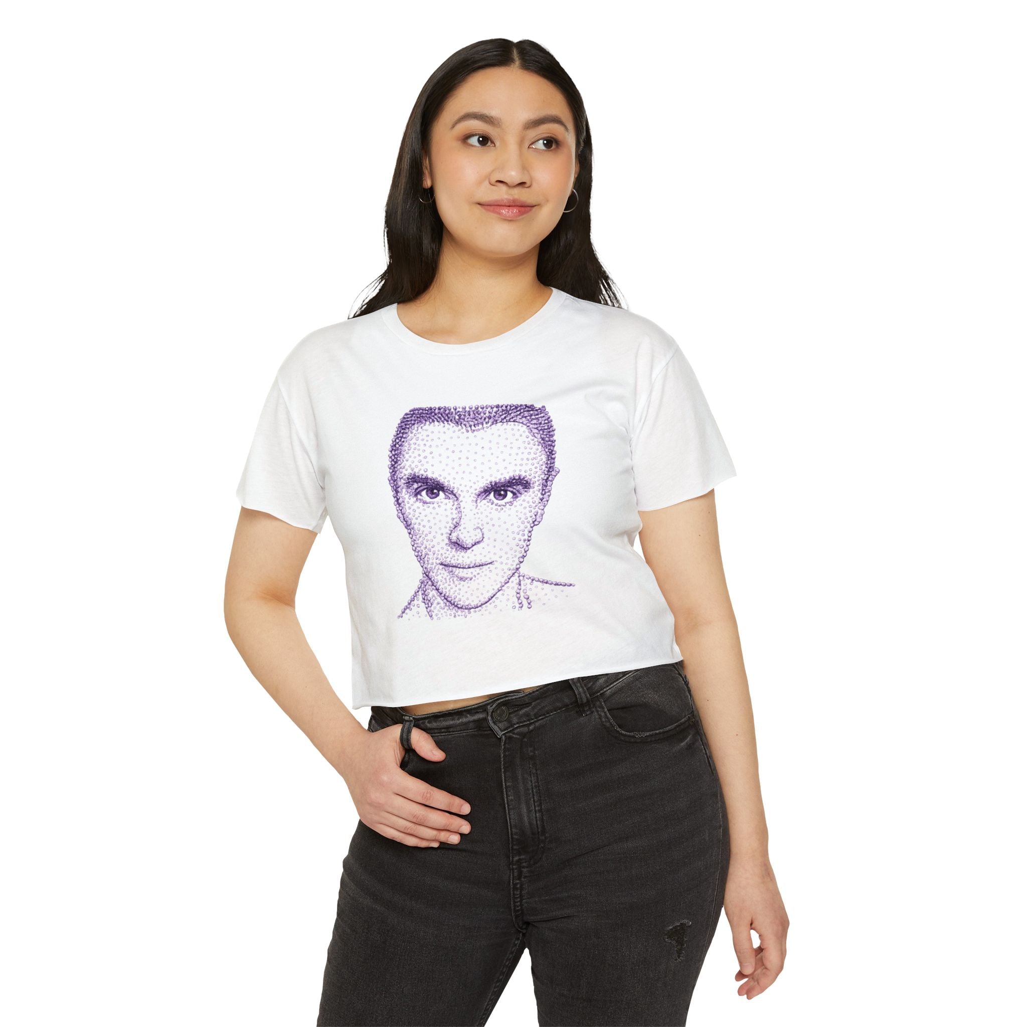 Alien David Byrne Crop Top T-shirt   Music Tee