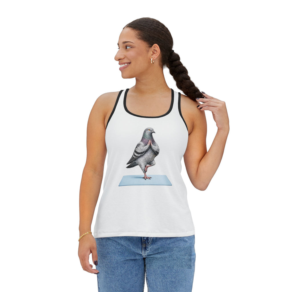 Central Park NYC Pigeon Yoga Tank Top | Bird Lover Yoga Lover Athleisure Top